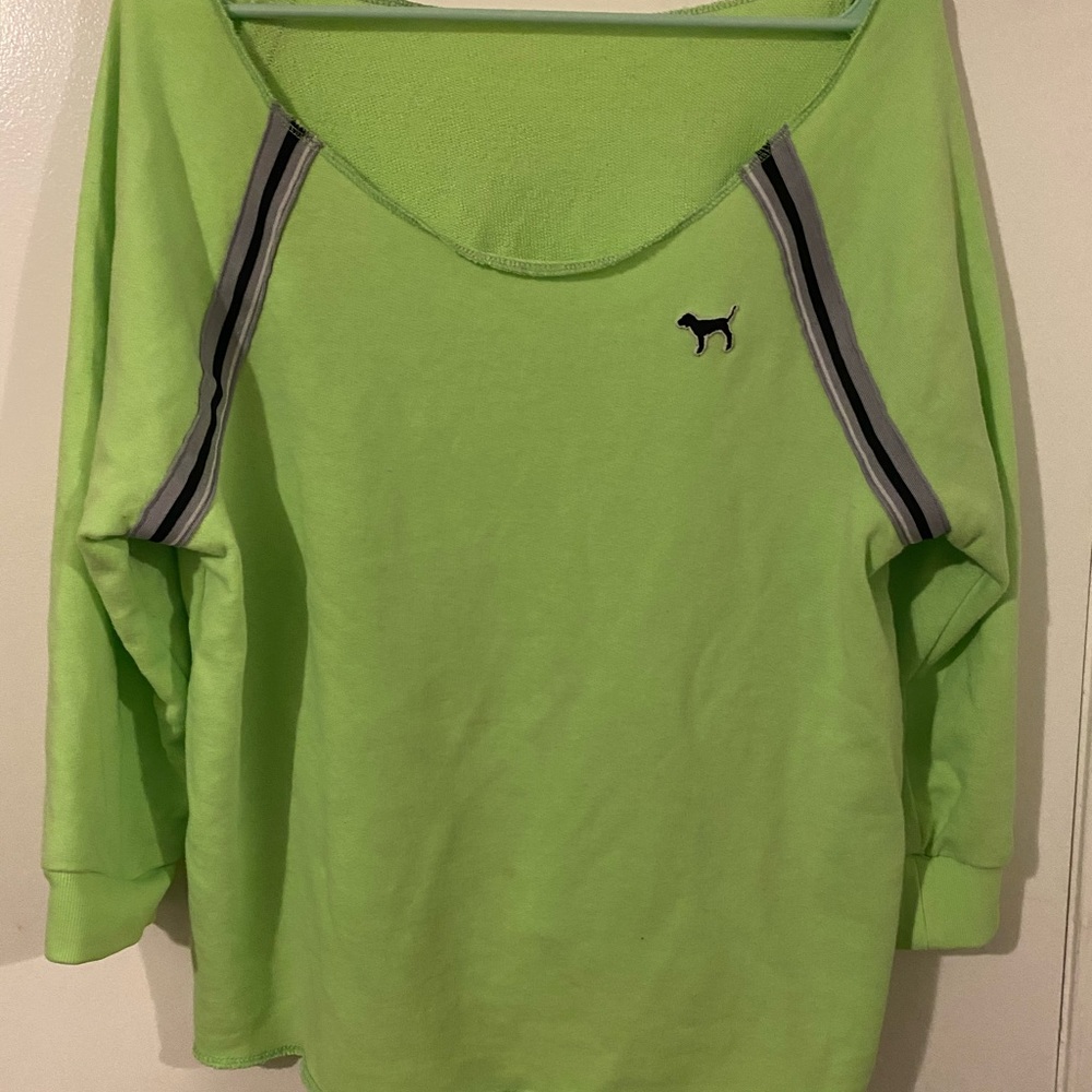Victoria’s Secret pink neon green sweater